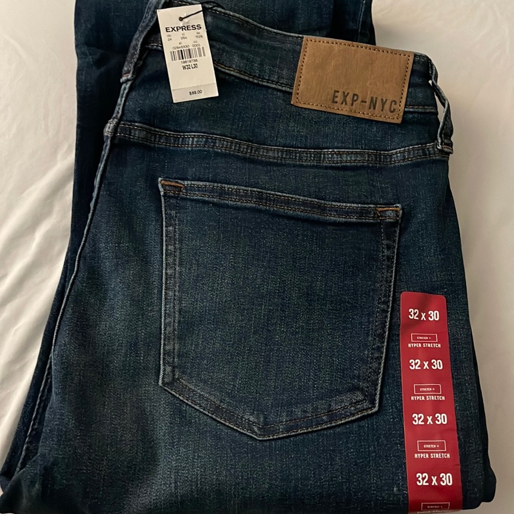 Men's Express Denim Jeans - Stretch Slim Fit - 32x30